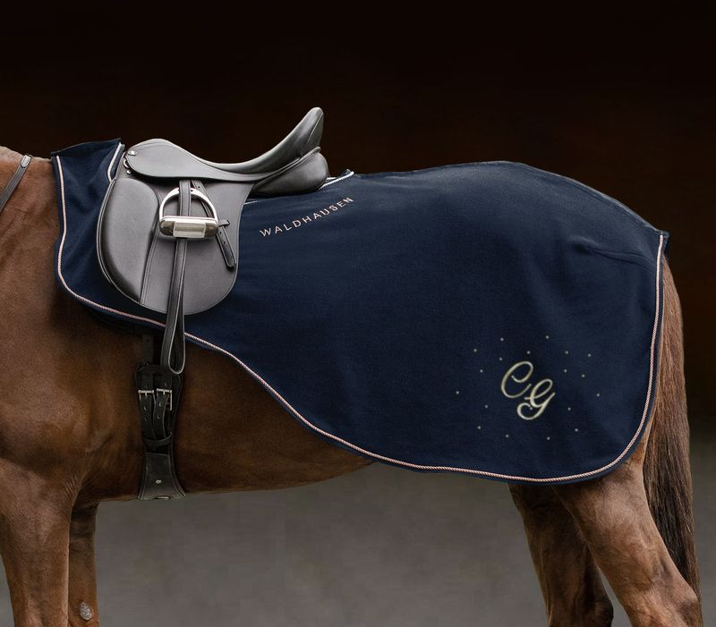 Ausreitdecke MODERN ROSE navy/dunkelblau by WALDHAUSEN Ausreitdecke MODERN ROSE navy/dunkelblau by WALDHAUSEN
