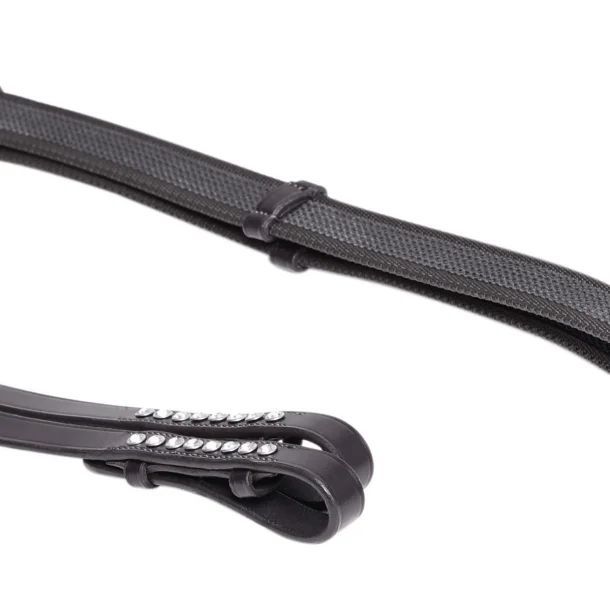 Softgrip Zügel mit  CRYSTALS by SD® Design  schwarz