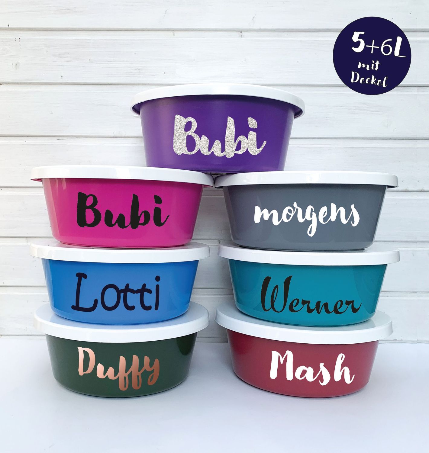 Futterschale MÜSLISCHALE  6L  -personalisierbar-