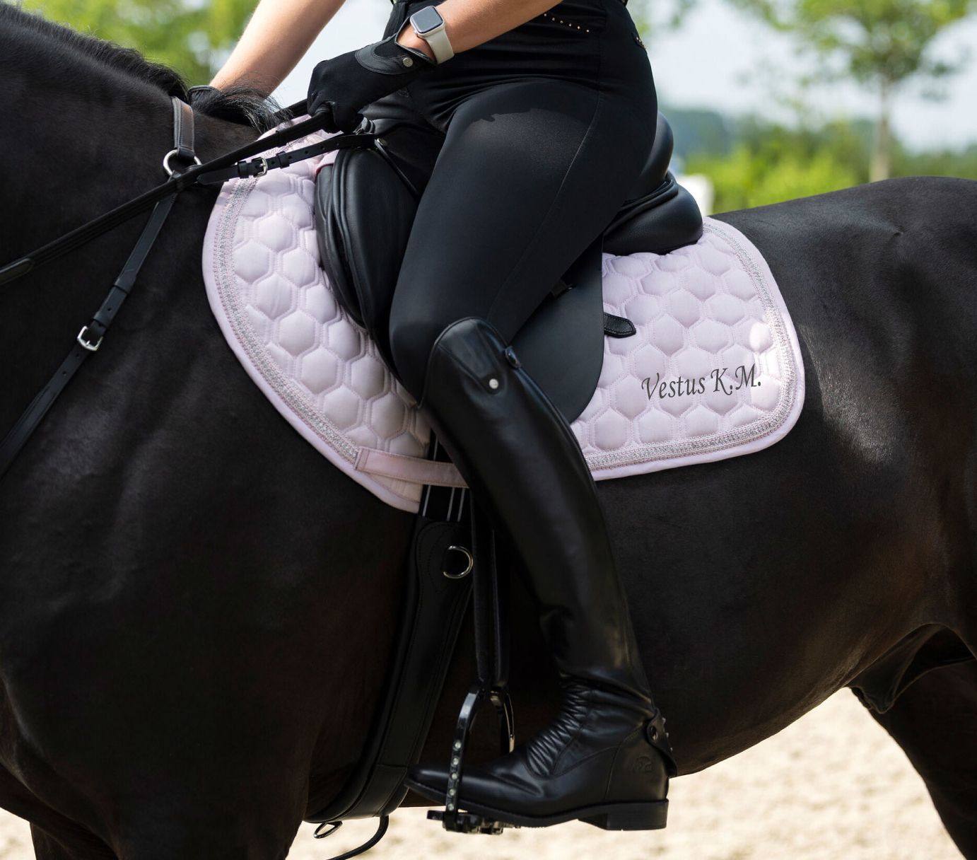 Schabracke  ELISA hellrosa- optional mit WUNSCHNAMEN by HKM Schabracke  ELISA hellrosa- optional mit WUNSCHNAMEN by HKM