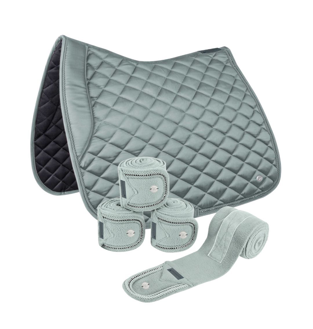 Schabracken-Set NEPAL -jade/silbergrau-  by Waldhausen
