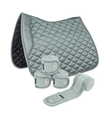 Schabracken-Set NEPAL -jade/silbergrau-  by Waldhausen Schabracken-Set NEPAL -jade/silbergrau-  by Waldhausen