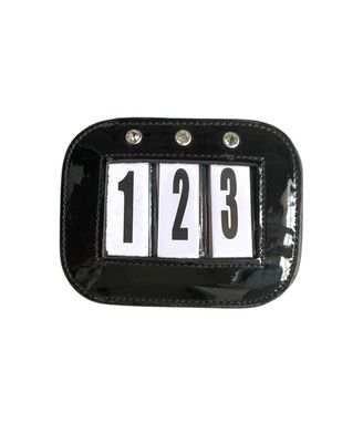 Startnummer Lack CRYSTAL by HB Ruiter Startnummer, Lack, schwarz, Strass,