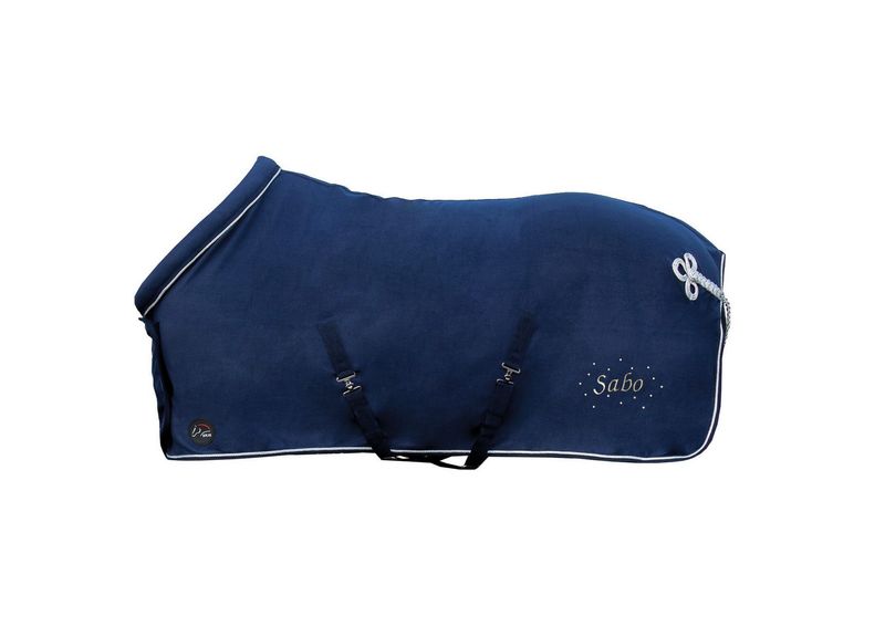 Abschwitzdecke mit Kragen  optional "WUNSCHNAME"   by HKM