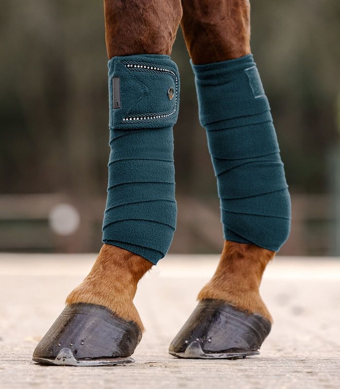 Fleecebandagen, NEPAL, petrolblau, Waldhausen, Pferd, Pony, Dressur