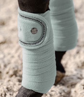 Fleecebandagen, NEPAL, silbergrau, jade, Waldhausen, Pony, Pferd, Strass