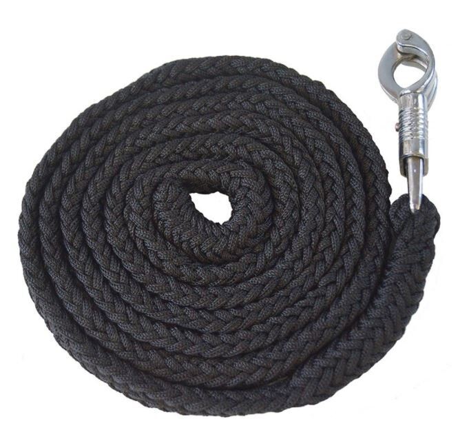 Führstrick mit Panikhaken schwarz