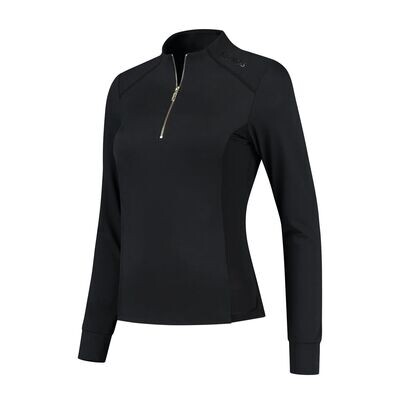 Training-Shirt  PHANTOM BLACK Langarm by Mrs Ros, Reitshirt, Reitbekleidung, schwarz, Funktionsshirt