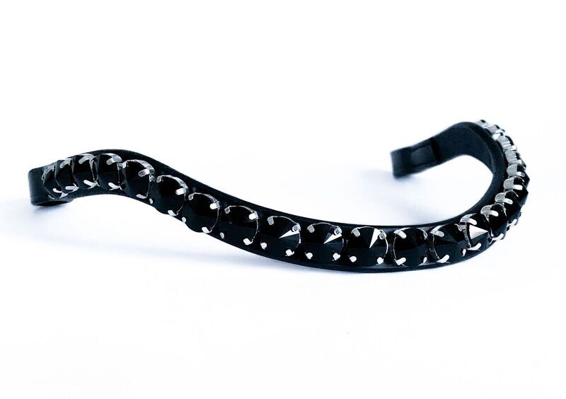 Browband FABULOUS BLACK Slimline XL