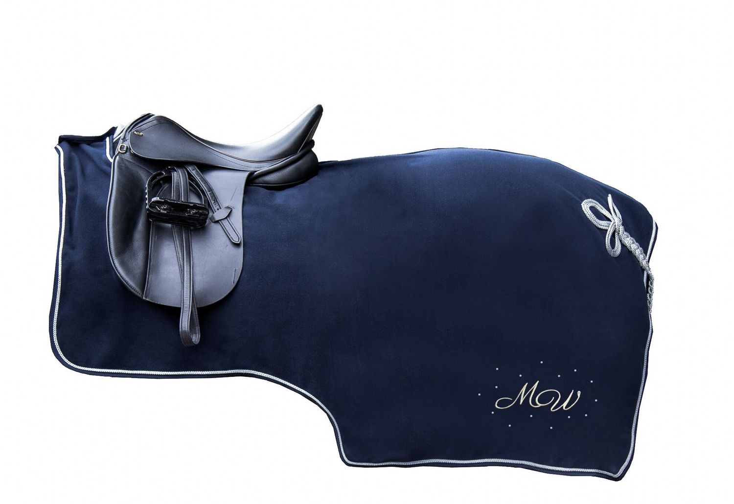 Nieren-Abschwitzdecke -dunkelblau- optional mit Nieren-Abschwitzdecke -dunkelblau- optional mit "MONOGRAMM" by HKM, Pferd, Pony, reiter, Geschenkidee,