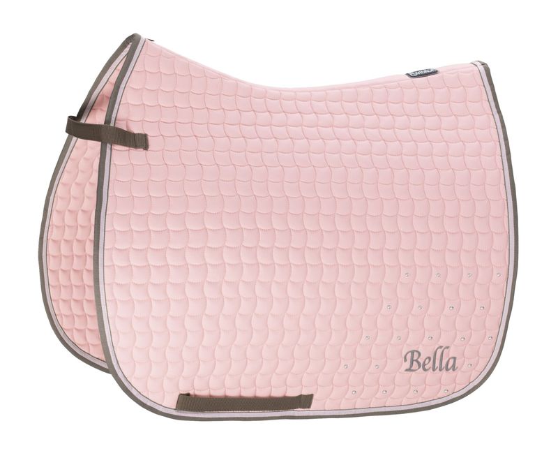 ESKADRON Schabracke, rosa, Wunschname, Strass, Pferd, Pony
