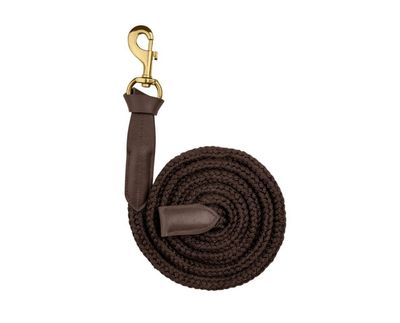 Führstrick Royal mit Lederdetails braun by Waldhausen
