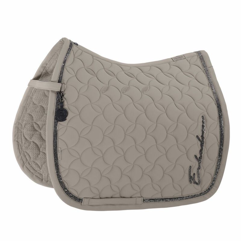 ESKADRON Platinum Schabracke PRO SOFT GLITTER -pale grey-