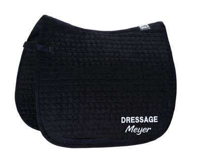 ESKADRON Schabracke COTTON schwarz mit WUNSCHLOGO ESKADRON Schabracke COTTON schwarz mit WUNSCHLOGO
