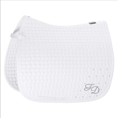 ESKADRON Schabracke COTTON weiß MONOGRAMM ESKADRON Schabracke COTTON weiß MONOGRAMM, bestickt, Pferd, Pony, Geschenkidee, Strass