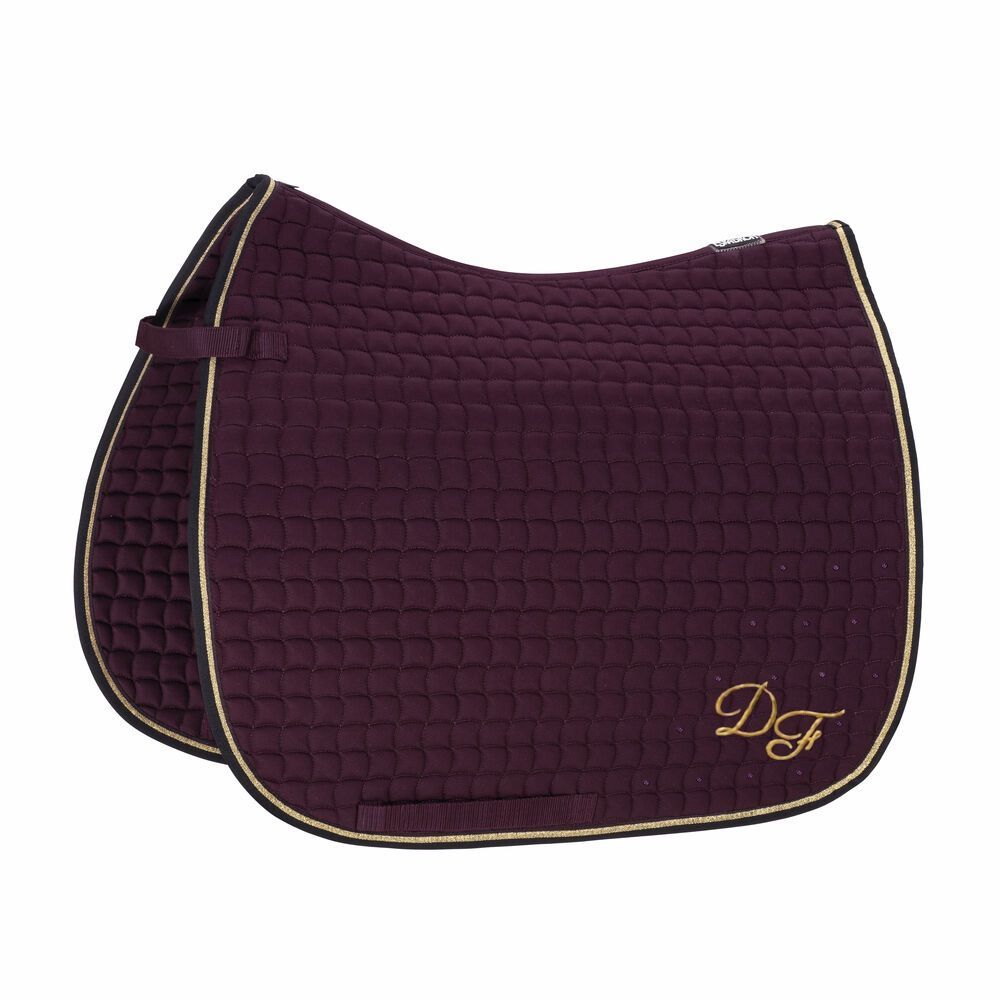 ESKADRON  Schabracke COTTON CONTRAST blackberry MONOGRAMM, Größe: DRESSUR Warmblut