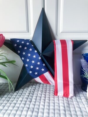 American Flag star hanging home decor