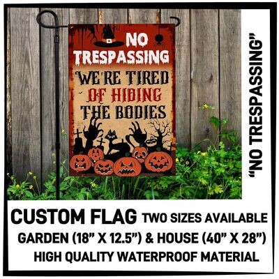 Flag "No Trespassing"