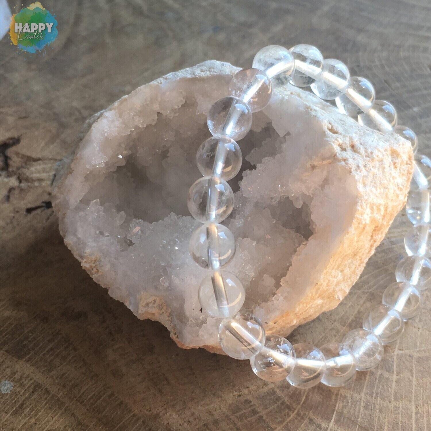 Bracelet  Cristal de Roche : Sagesse - Pureté - Force
