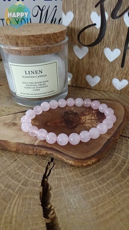 Bracelet Quartz Rose : Calme Sentiment de Manque d'amour et Dépression