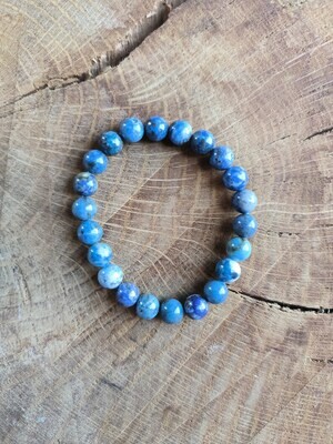 Bracelet Lapis-Lazuli : Paix intérieure, Confiance en ses choix, Intuition