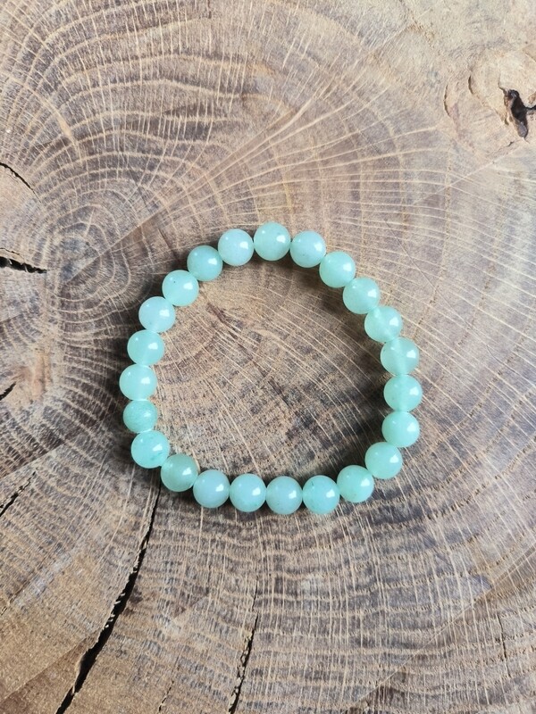 Bracelet  Aventurine Verte : 
Enthousiasme - Calme les Peurs - Détermination