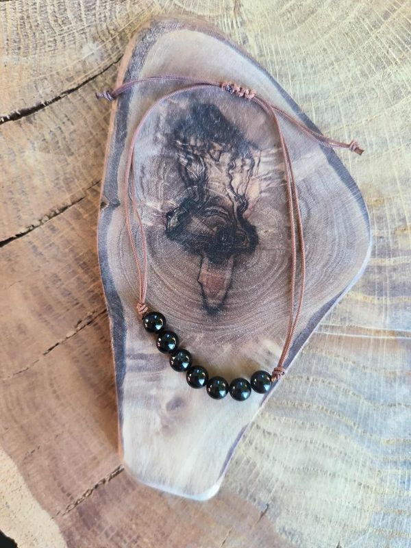 Bracelet Tourmaline Noire Adaptable : Protection, Surmonter blocages et phobies