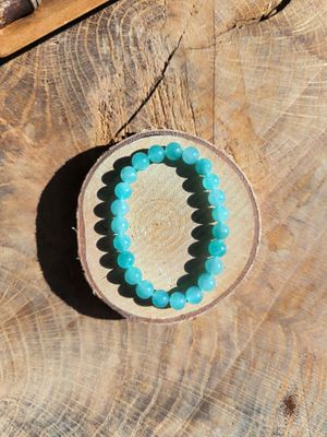 Bracelet  Amazonite des États-Unis :  Positivité - Guéri les chocs - Relation aux autres