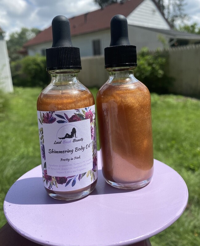 Shimmering Body Oil - Pretty in Pink