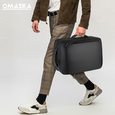 Multifunctional waterproof business computer bag USB charging backpack