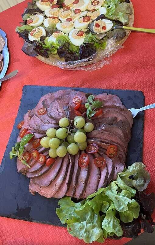 Simple savory buffet