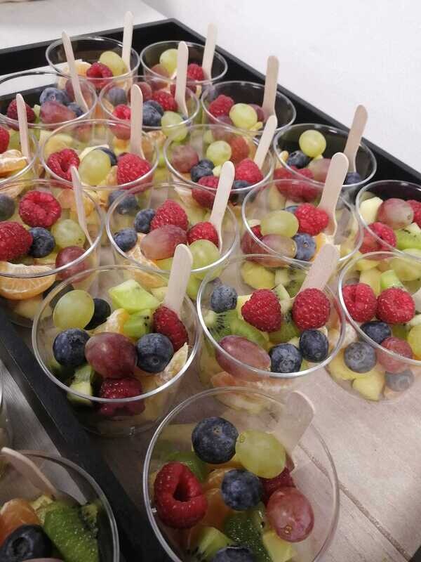 Simple breakfast buffet