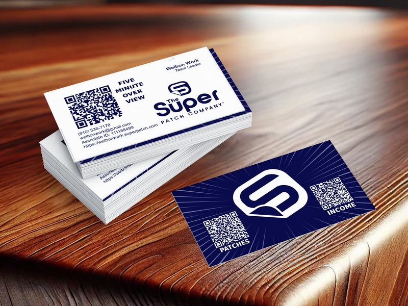 Business Cards Customization with 3 QR Codes
