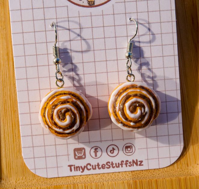 Cinnamon Scrolls Earrings
