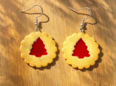Christmas Shrewsbury Biscuits Earrings