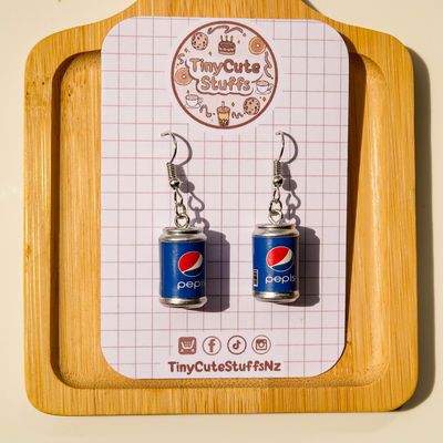 Pepsi Can Earrings