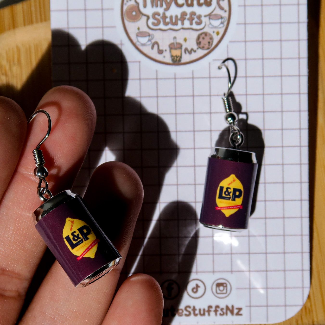 L&amp;P Soft Drink Can Earrings | L and P