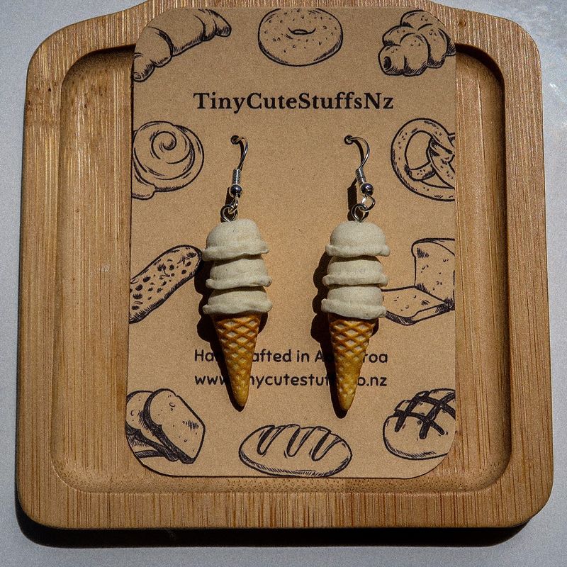 Vanilla Ice Cream Earrings