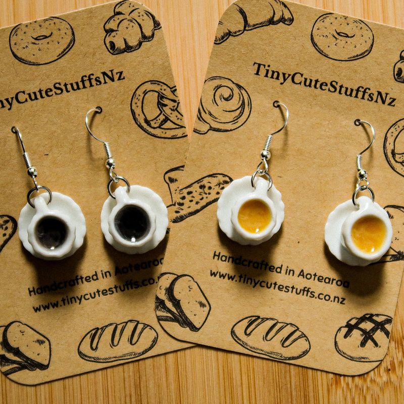 Cup of Coffee Earrings