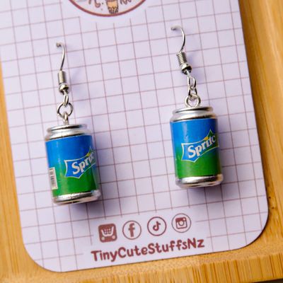 Sprite Can Earrings
