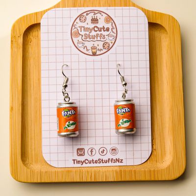 Fanta Can Earrings