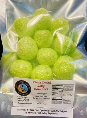 Freeze Dried Jolly Ranchers "Green Apple Only" - Large
