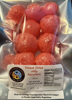 Freeze Dried Jolly Ranchers "Cherry Only" - Large