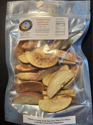 Freeze Dried Apples with Cinnamon