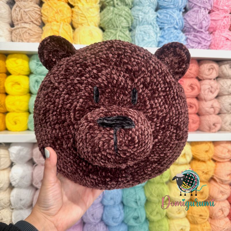 Velvet Teddy Bear Cushion 🐻