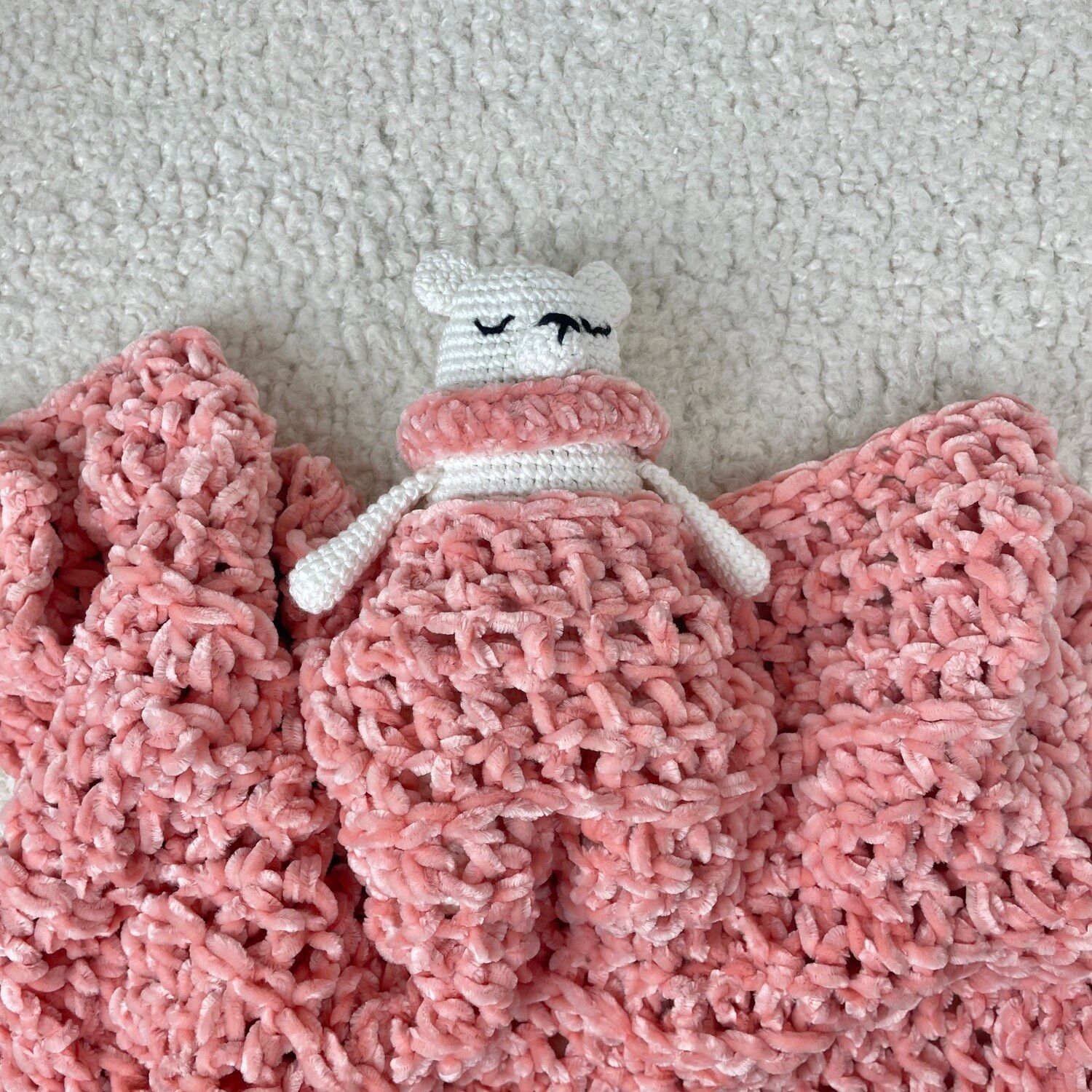 Set Nascita Orsetto Doudou + Copertina Pattern ITA