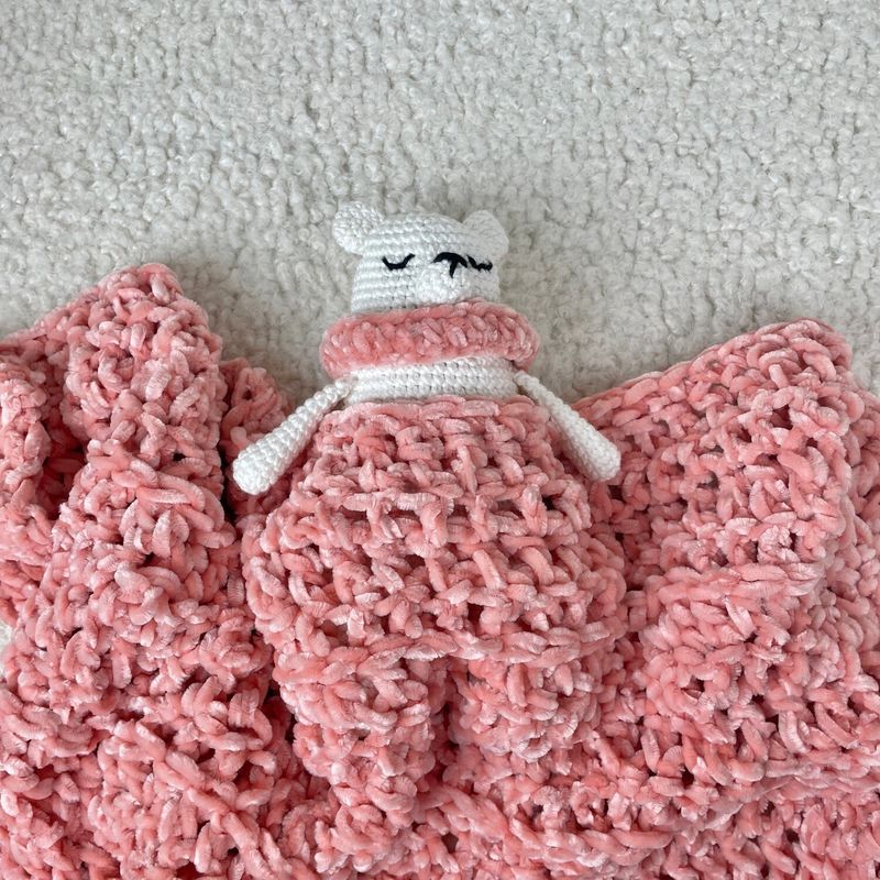Set Nascita Orsetto Doudou + Copertina Pattern ITA