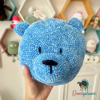 Velvet Teddy Bear Cushion 🐻