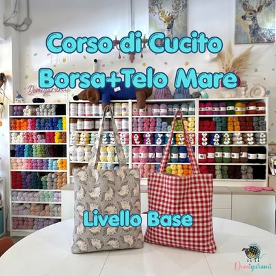 Corso di Cucito Telo Mare/Borsa 🧵con Pina Lattanzi - Sabato 6 Giugno