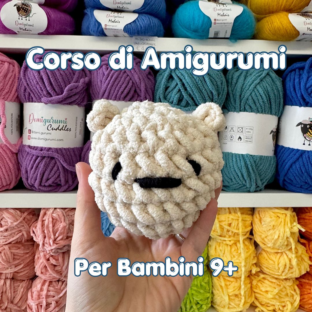 🐳 Corso di Amigurumi PER BAMBINI POMERIGGIO - Venerdì 10 Luglio